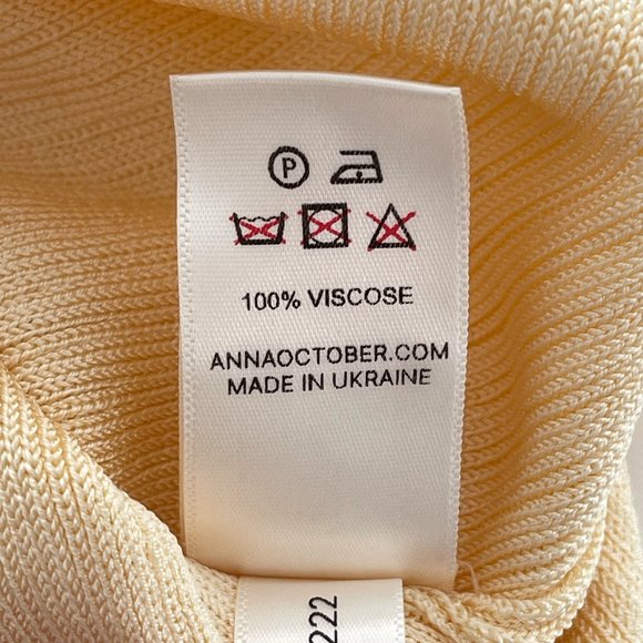 Anna October - Yellow Stevi Knitted Midi Skirt - 2022 season Brand new without t - Picture 7 of 9